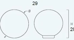 Sale Hardwarexchange Bouton de meuble boule abs diamètre 29 mm bleu bébé brillant lot de 50 piéces