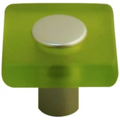 Colours Bouton de meuble acrylique Minéo chlorophylle Ø30 mm* Bouton De Meuble