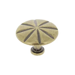 Hot Bouton de meuble arrondi Azereg gris Ø3.1cm x l.3.1cm x h. 3.1cm x p.2.2cm