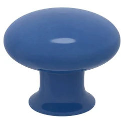 GoodHome Bouton de meuble arrondi Porcelaine Vras violet Ø3.2cm x p.2.5cm* Bouton De Meuble