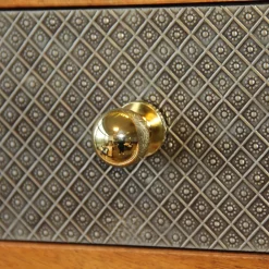 Clearance GoodHome Bouton de meuble arrondi Tudy or ⌀.25mm