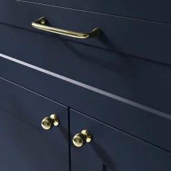 Clearance GoodHome Bouton de meuble arrondi Tudy or ⌀.25mm