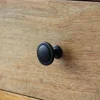 New GoodHome Bouton de meuble arrondi Kilhog noir Ø3.1cm x P.2.5cm
