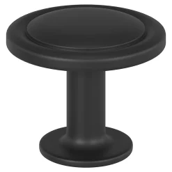 New GoodHome Bouton de meuble arrondi Kilhog noir Ø3.1cm x P.2.5cm