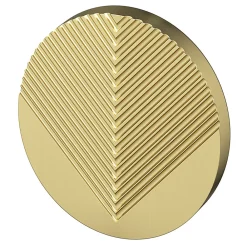 New GoodHome Bouton de meuble arrondi Garlan or ⌀.34mm x L.34mm