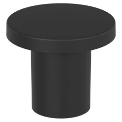 GoodHome Bouton de meuble arrondi Dotz noir Ø3cm x l.3cm x h. 2.4cm x p.2.4cm* Bouton De Meuble
