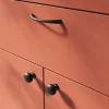 GoodHome Bouton de meuble arrondi Primel mat noir Ø3.2 x h. 3 cm* Bouton De Meuble