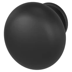 GoodHome Bouton de meuble arrondi Primel mat noir Ø3.2 x h. 3 cm* Bouton De Meuble