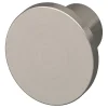 GoodHome Bouton de meuble arrondi Dotz effet nickel Ø3cm x H.2.4cm* Bouton De Meuble