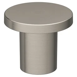 GoodHome Bouton de meuble arrondi Dotz effet nickel Ø3cm x H.2.4cm* Bouton De Meuble