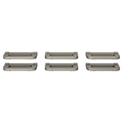GoodHome Bouton de meuble arrondi Govlin gris ⌀.80mm x L.7mm* Bouton De Meuble
