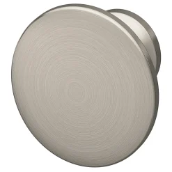 GoodHome Bouton de meuble arrondi Primel gris Ø2.9cm x l.2.9cm x h. 2.1cm x p.2.1cm* Bouton De Meuble