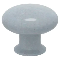 GoodHome Bouton de meuble arrondi Porcelaine Vras gris Ø3.2cm x p.2.5cm* Bouton De Meuble