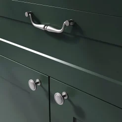 Best GoodHome Bouton de meuble arrondi Kilhog étain gris Ø3,1 cm
