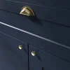 GoodHome Bouton de meuble arrondi Govlin gris Ø2cm x h. 1.5cm x p.1.5cm* Bouton De Meuble