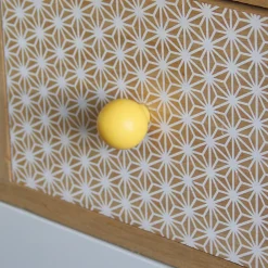 Bouton de meuble arrondi Ferel mat jaune Ø2.7cm x P.2.9cm* Bouton De Meuble