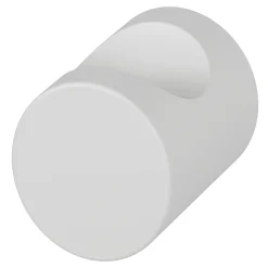 GoodHome Bouton de meuble arrondi Dizel mat blanc Ø2 x h. 2.5 cm* Bouton De Meuble