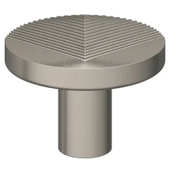 GoodHome Bouton de meuble arrondi Garlan gris ⌀.34mm x L.34mm* Bouton De Meuble