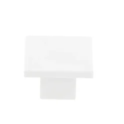 Online Bouton de meuble carré Kaon blanc l.3cm x H.3cm x P.1.9cm
