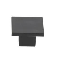 Online Bouton de meuble carré Kaon noir L.3 x P. 1,9 cm