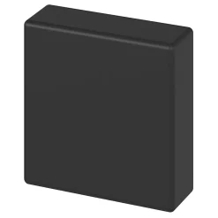 Discount GoodHome Bouton de meuble Carré Skej mat noir Ø3 cm