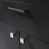 GoodHome Bouton de meuble carré Skej effet nickel Ø3cm* Bouton De Meuble