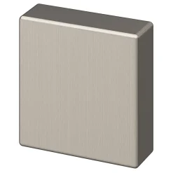 GoodHome Bouton de meuble carré Skej effet nickel Ø3cm* Bouton De Meuble