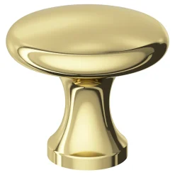 GoodHome Bouton de meuble cylindre Prat or Ø2,9 x P.2,5 cm* Bouton De Meuble
