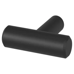Clearance GoodHome Bouton de meuble en T Dizel noir ⌀.40mm x L.12mm