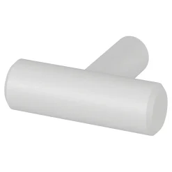 GoodHome Bouton de meuble en T Dizel mat blanc Ø4 x l.1,2 cm x h. 3.5 cm* Bouton De Meuble