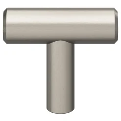 GoodHome Bouton de meuble en t Dizel gris Ø4cm x l.1.2cm x h.3.5cm x p.3.5cm* Bouton De Meuble