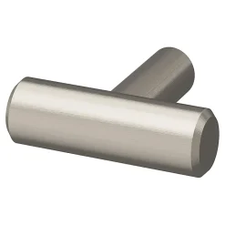 GoodHome Bouton de meuble en t Dizel gris Ø4cm x l.1.2cm x h.3.5cm x p.3.5cm* Bouton De Meuble