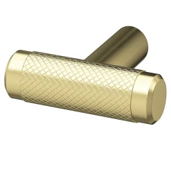 Clearance GoodHome Bouton de meuble en T Irus or Ø4 x l.1,2 cm x h. 3.5 cm