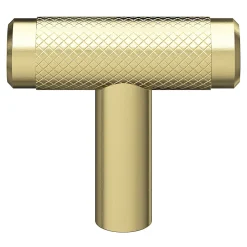Clearance GoodHome Bouton de meuble en T Irus or Ø4 x l.1,2 cm x h. 3.5 cm