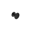 Online Hardwarexchange Bouton de meuble en zamac finition noir mat d 25 mm avec vis incluse