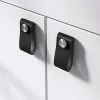 GoodHome Bouton de meuble Hezo noir l.2.6cm x h.6.4cm x p.1.8cm* Bouton De Meuble