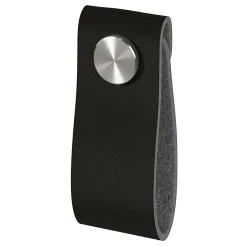 GoodHome Bouton de meuble Hezo noir l.2.6cm x h.6.4cm x p.1.8cm* Bouton De Meuble
