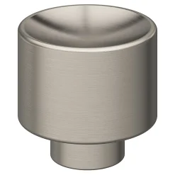 Online GoodHome Bouton de meuble Prat gris Ø3cm x l.3cm x h.2.8cm x p.2.8cm