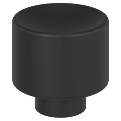 Online GoodHome Bouton de meuble Prat noir Ø3cm x l.3cm x h.2.8cm x p.2.8cm
