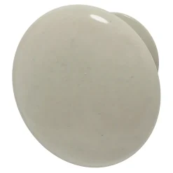 GoodHome Bouton de meuble Porcelaine Vras beige Ø3.2cm x p.2.5cm* Bouton De Meuble