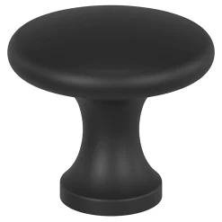 Online GoodHome Bouton de meuble Prat noir Ø2.9cm x l.2.9cm x h.2.5cm x p.2.5cm