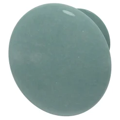 Discount GoodHome Bouton de meuble Porcelaine Vras vert Ø3.2cm x p.2.5cm