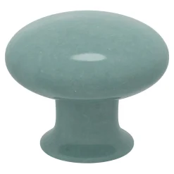 Discount GoodHome Bouton de meuble Porcelaine Vras vert Ø3.2cm x p.2.5cm