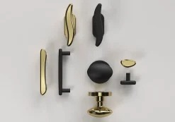 GoodHome Bouton de meuble Armel doré brillant Ø4cm x l.2.1cm x h. 3cm x p.3cm* Bouton De Meuble