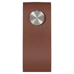 New GoodHome Bouton de meuble Hezo Marron foncé l.2,6 x h. 6.4 cm