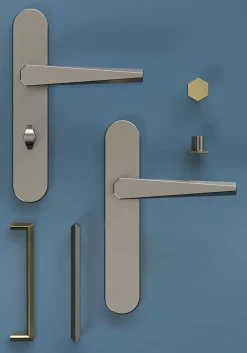 Clearance GoodHome Bouton de meuble Keri effet nickel Ø2.4cm x H.2.1cm