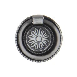 Bouton de meuble Louis XVI Rohan chrome vieilli ⌀3,2 cm* Bouton De Meuble