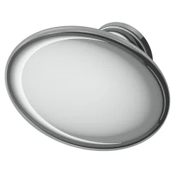 Online GoodHome Bouton de meuble ovale Govlin effet chromé Ø3cm x l.2cm