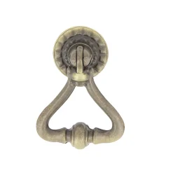 New Bouton de meuble Rohan blanc Ø x l.3.7cm x h. 5.2cm x p.1cm