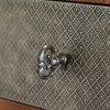Bouton de meuble Rohan étain gris l.10 mm x h. 3.2 cm* Bouton De Meuble